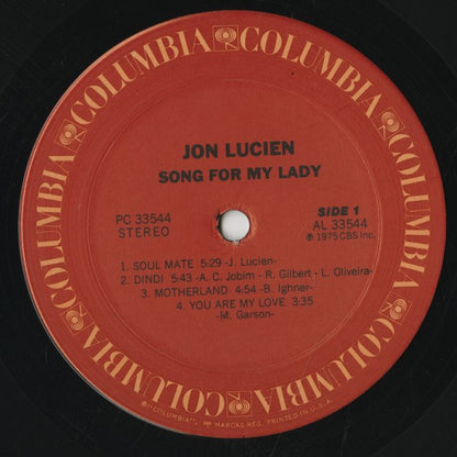 Jon Lucien / ジョン・ルシエン / Song For My Lady (PC33544)