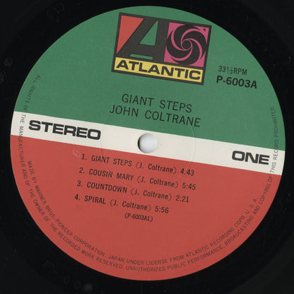 John Coltrane - Giant Steps (P-6003A) 1971 JPN Atlantic｜中古LP