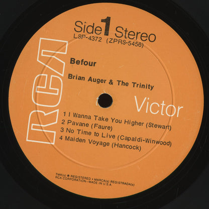 Brian Auger - Befour (LSP4372) 1970 US RCA｜中古LP