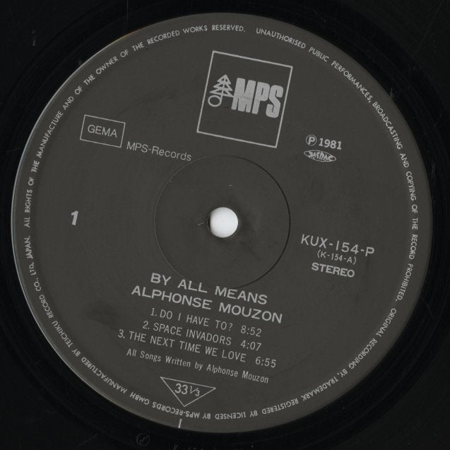 Alphonse Mouzon / アルフォンス・ムザーン / By All Means (KUX-154-P)