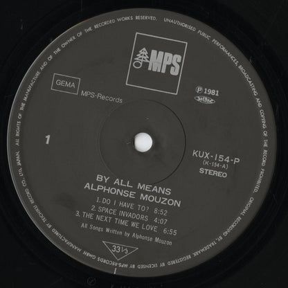 Alphonse Mouzon / アルフォンス・ムザーン / By All Means (KUX-154-P)