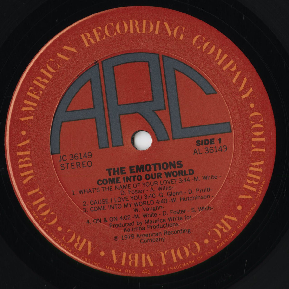 The Emotions - Come Into Our World (JC 36149) 1979 US Columbia｜中古LP