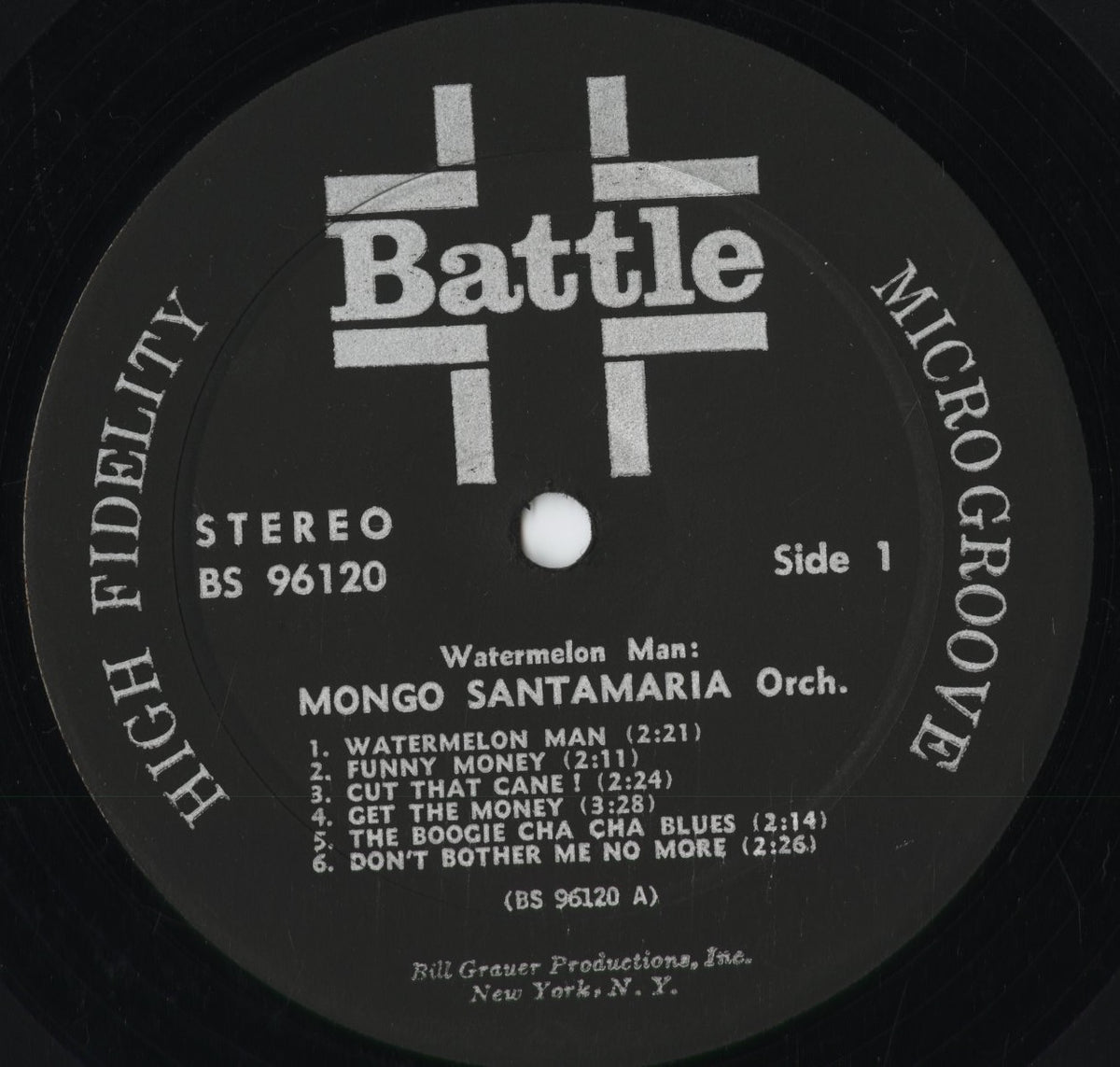 Mongo Santamaria – Watermelon Man! (BS 96120) 1963 US Battle｜中古LP