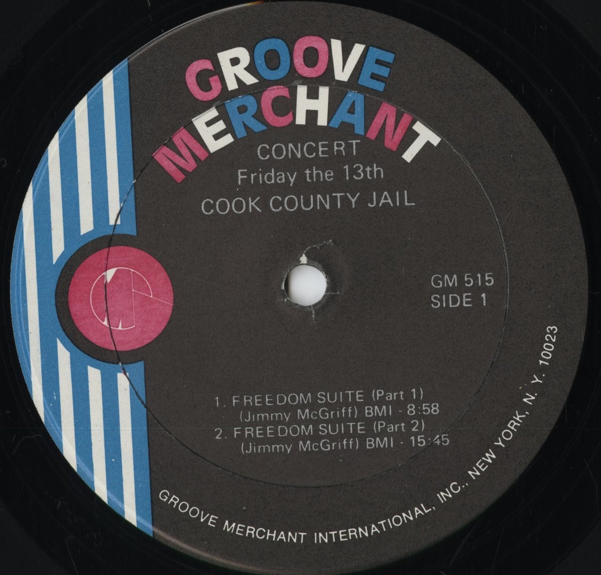 Jimmy McGriff - Friday The 13th Cook County Jail (GM 515) 1973 US Groove Merchant｜中古LP