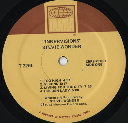 Stevie Wonder - Innervisions (T 326L) 1973 US Tamla｜中古LP