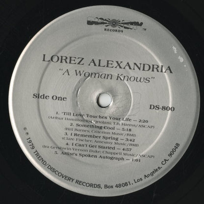Lorez Alexandria / ロレス・アレクサンドリア / A Woman Knows (DS-800)
