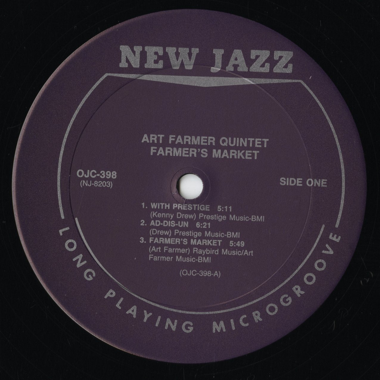 Art Farmer - Farmer's Market (OJC-398) LP 1989 US Prestige｜中古LP