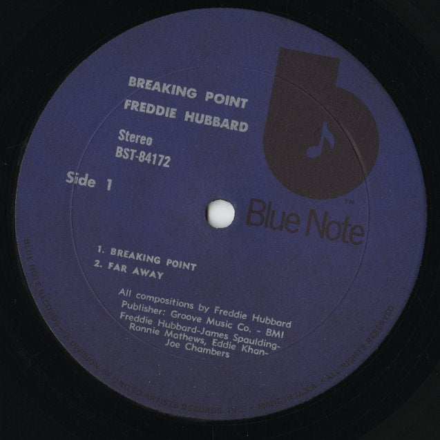 Freddie Hubbard Breaking Point BST 84172 中古レコード 通販