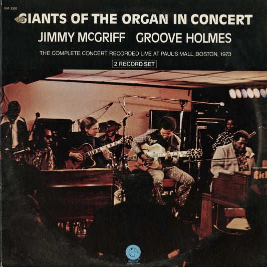Jimmy McGriff, Groove Holmes - Giants Of The Organ In Concert (GM 3300) 1973 US Groove Merchant｜中古2LP