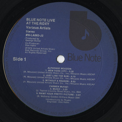 V.A./ Blue Note Live At The Roxy - Donald Byrd - Ronnie Laws -2LP (BN LA 663 J2)｜中古LP