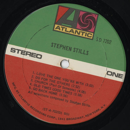 Stephen Stills - Stephen Stills (SD 7202) 1976 US Atlantic｜中古LP
