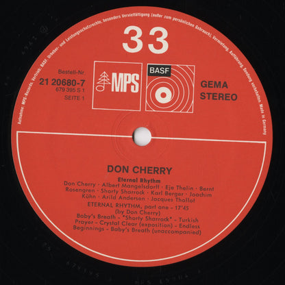 Don Cherry – Eternal Rhythm (21 20680-7) LP 1970's GER MPS-BASF｜中古LP