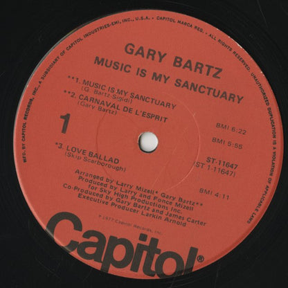 Gary Bartz / ゲイリー・バーツ / Music Is My Sanctuary (ST-11647)