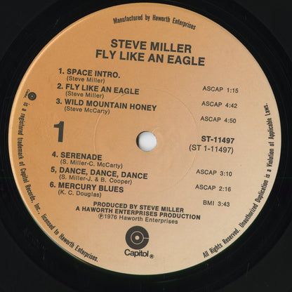 Steve Miller Band - Fly Like An Eagle (ST-511497) 1976 US Capitol｜中古LP