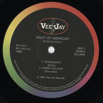 Wynton Kelly / ウィントン・ケリー / Kelly At Midnite (RJL-6014) 1981 JPN Pressing