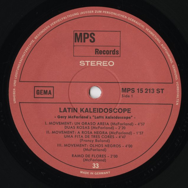 Kenny Clarke Francy Boland Big Band Latin Kaleidoscope 15 213ST