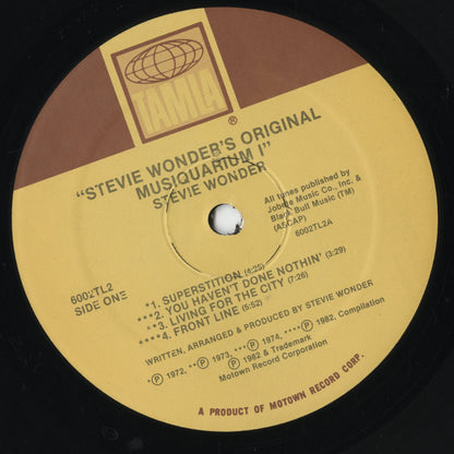 Stevie Wonder - Original Musiquarium (T6002)｜1982 US Tamla｜中古LP