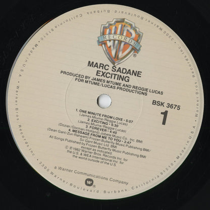 Marc Sadane - Exciting (BSK 3675) 1982 US Warner Bros｜中古LP
