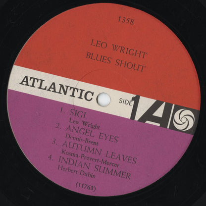Leo Wright - Blues Shout (1358) 1961 US Atlantic｜中古LP