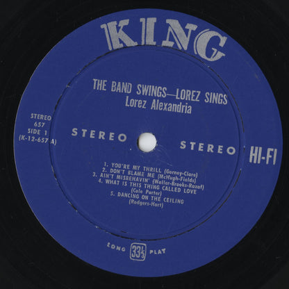 Lorez Alexandria - The Band Swings - Lorez Sings (657) LP 1959 US King Records｜中古LP