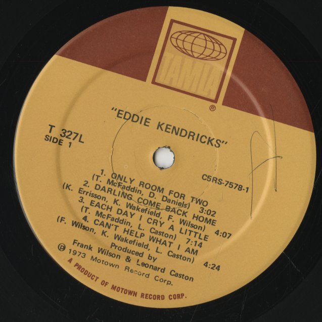 Eddie Kendricks / エディ・ケンドリクス / Eddie Kendricks (1973) (T 327L)