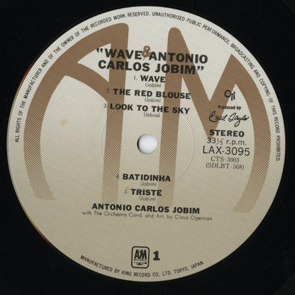 Antonio Carlos Jobim - Wave (LAX-3095) LP 1967 JPN A&M / CTI｜中古LP