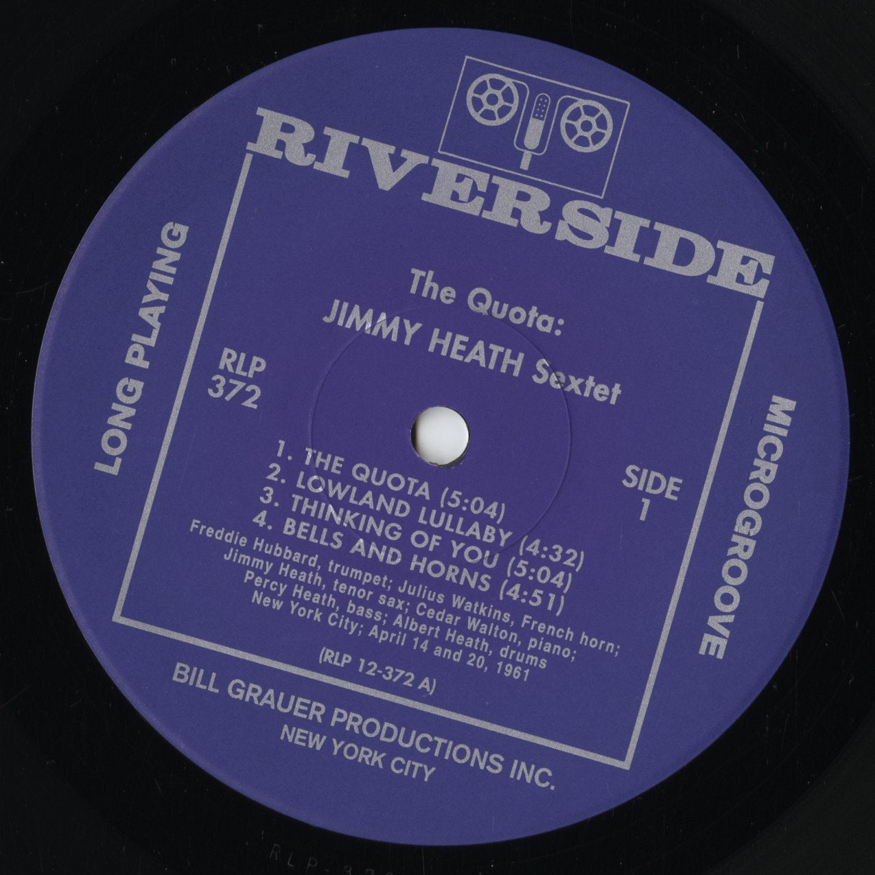 Jimmy Heath - The Quota (VIJJ-30019) LP 1993 JPN Riverside｜中古LP