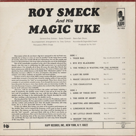 Roy Smeck – Roy Smeck And His Magic Of Uke (KL 1453) LP 1965 US KAPP｜中古LP