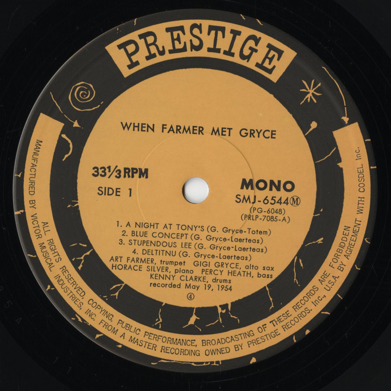 Art Farmer - When Farmer Met Gryce (SMJ-6544M) LP 1977 JPN Prestige｜中古LP