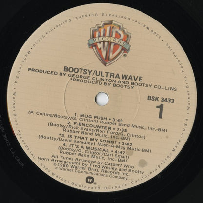 Bootsy Collins - Ultra Wave (BSK 3433) LP 1980 US Warner Bros.｜中古LP