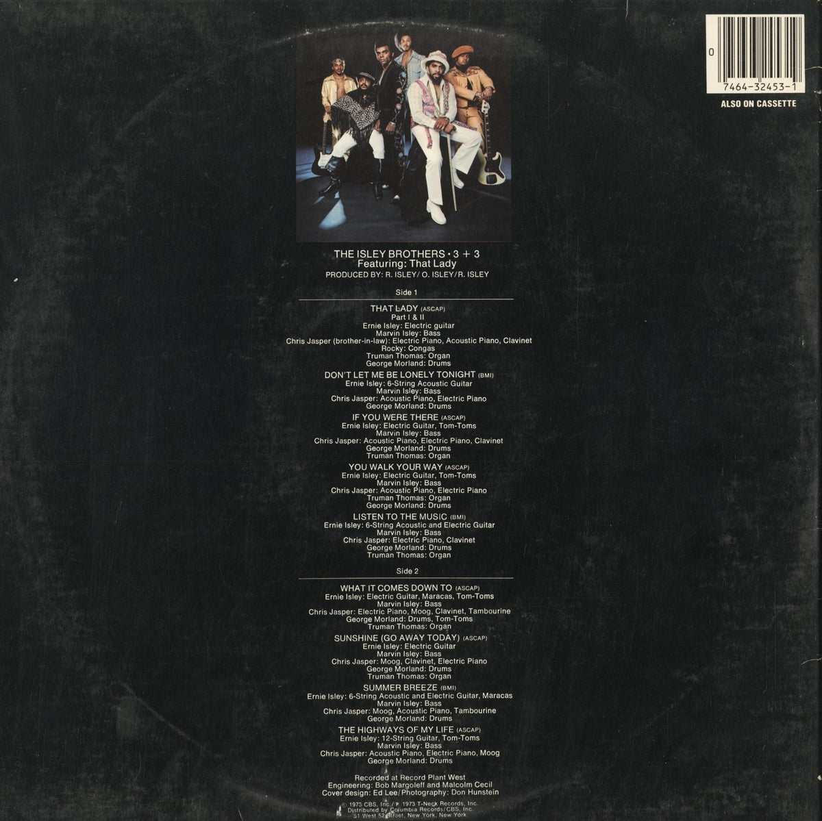 The Isley Brothers - 3+3 (PZ 32453) 1980's US T-Neck｜中古LP