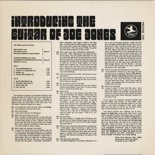 Joe Jones / ジョー・ジョーンズ / Introducing The Psychederic Soul Jazz Guitar (PR7557)