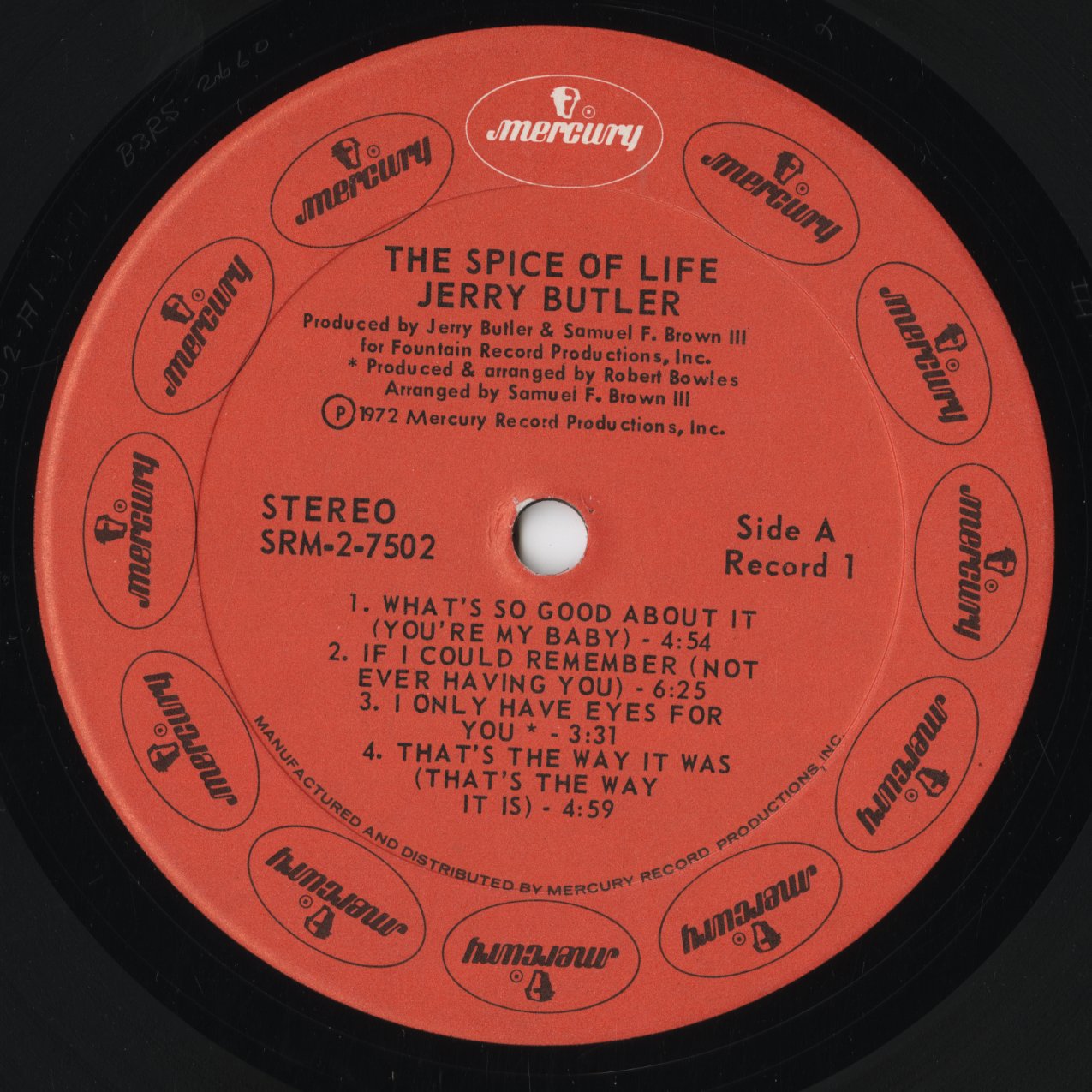 Jerry Butler Spice Of Life 2LP 中古レコード | Mercury オリジナル