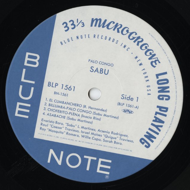Sabu - Palo Congo LP 1993 JPN Blue Note アフロキューバン トレス