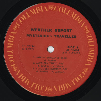 Weather Report - Mysterious Traveller (KC32494) 1974 US Columbia｜中古LP