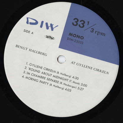 Bengt Hallberg / ベンクト・ハルベルク / At Gyllene Cirkeln (DIW-25033)