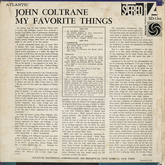 John Coltrane – My Favorite Things (SD 1361) 1966 US Atlantic｜中古LP