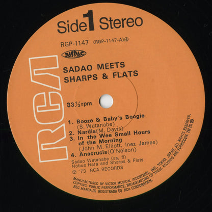 Sadao Watanabe 渡辺貞夫 - Sadao Meets Sharps & Flats (RGP-1147) 1973 JPN RCA｜中古LP