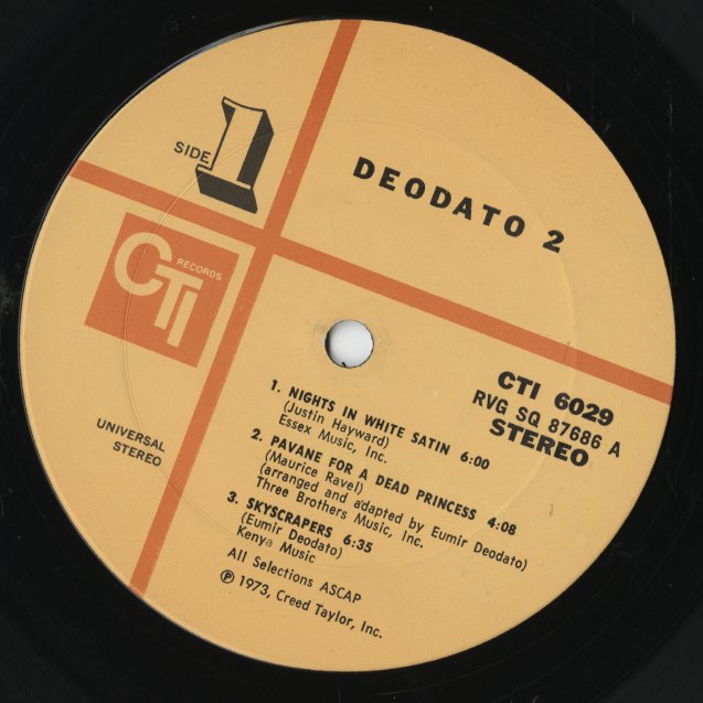 Deodato / デオダート / Deodato 2 (CTI 6029)