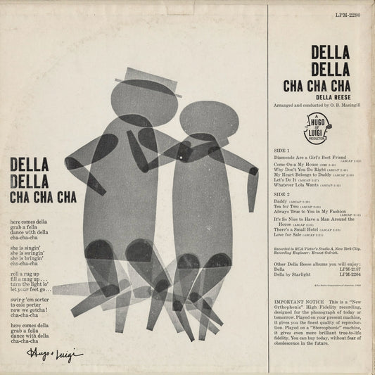 Della Reese - Della Della Cha Cha Cha (LPM-2280) 1960 US RCA Victor｜中古LP