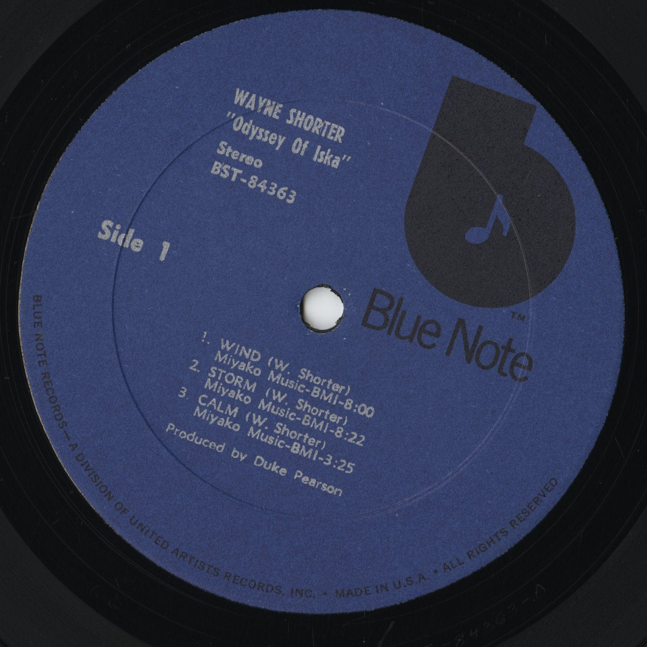 Wayne Shorter Odyssey Of Iska LP 中古レコード | Blue Note 紺
