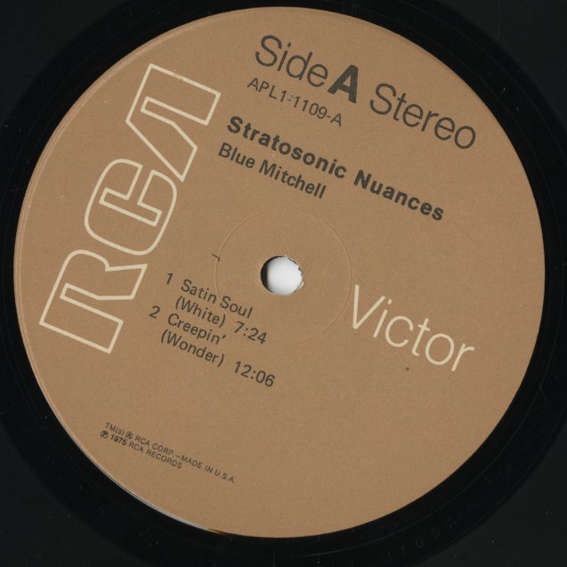 Blue Mitchell / ブルー・ミッチェル / Stratosonic Nuances (APL1-1109)