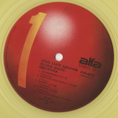Yellow Magic Orchestra / Solid State Survivor – Yellow Vinyl (ALR-6022) 1979 JPN Alfa | 中古LP