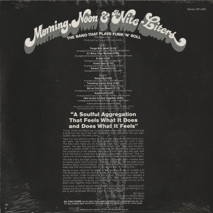 The Nite Liters / ナイト・ライターズ / Morning Noon & The Nite-Liters