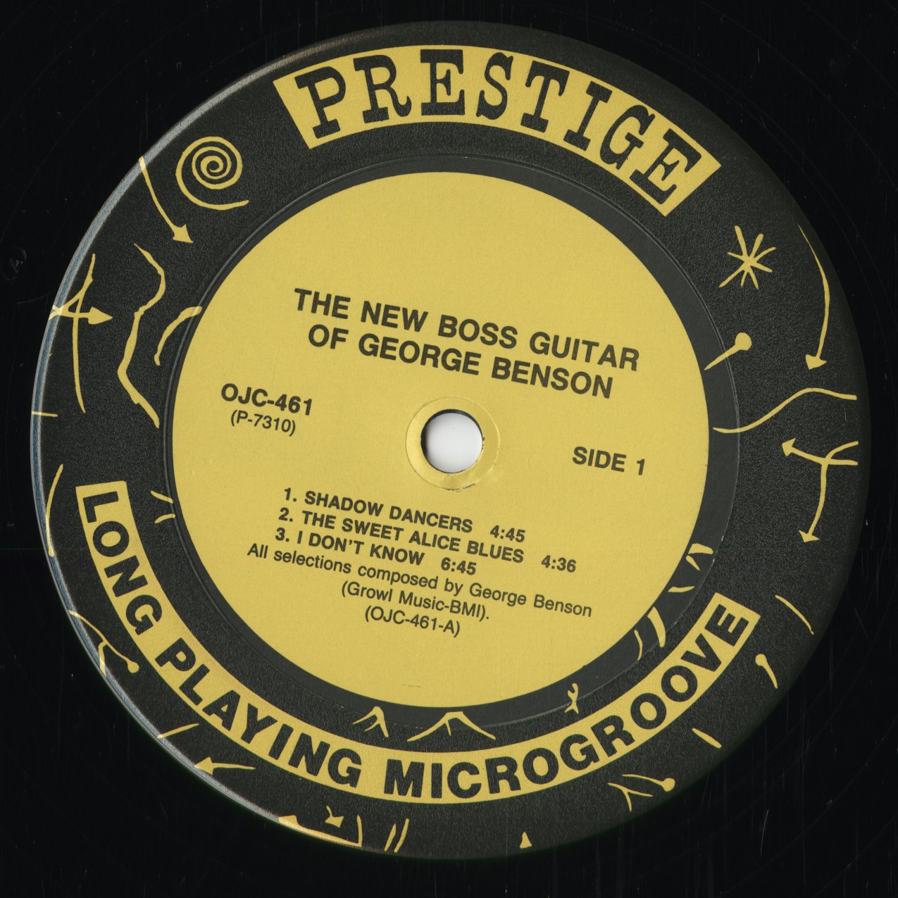 George Benson - The New Boss Guitar Of George Benson (OJC-461) 1990 US Prestige - OJC｜中古LP