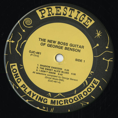 George Benson - The New Boss Guitar Of George Benson (OJC-461) 1990 US Prestige - OJC｜中古LP