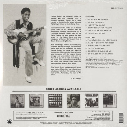Dennis Brown / デニス・ブラウン / No Man Is An Island (SLD-LP 7015)