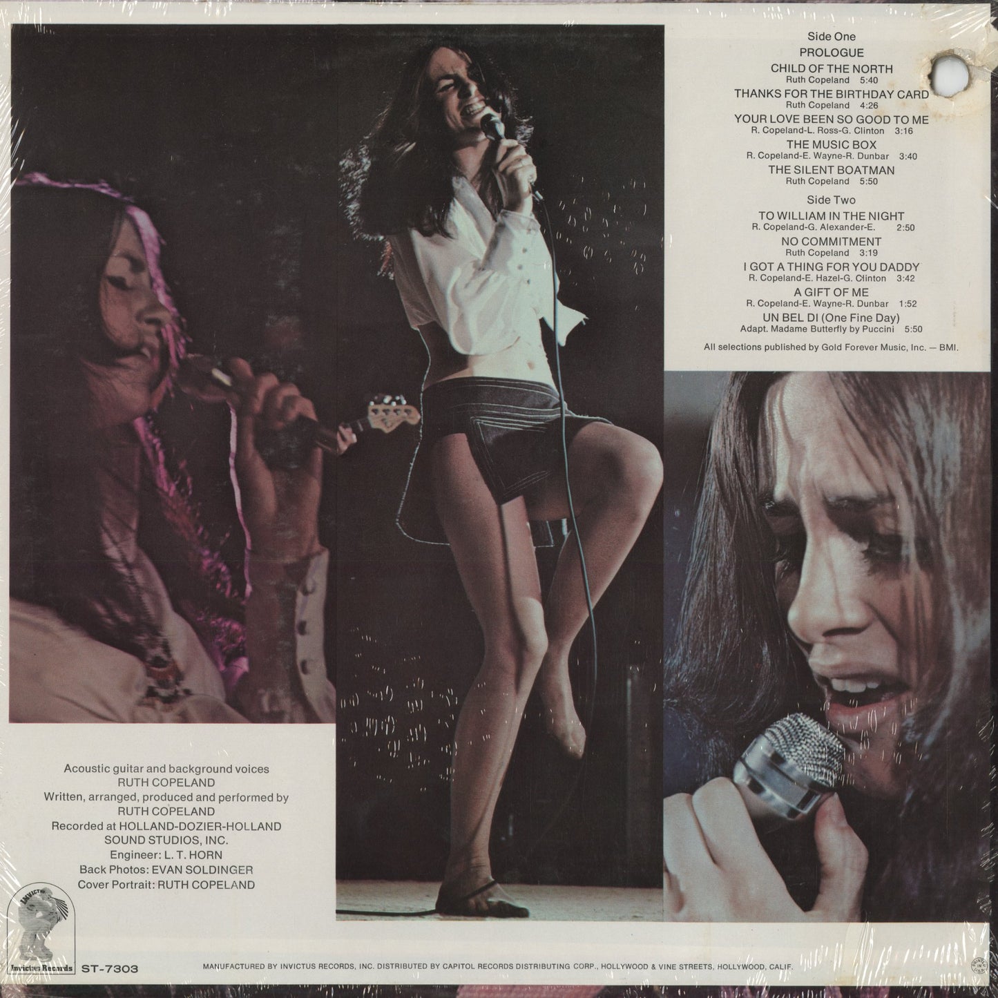 Ruth Copeland - Self Portrait (ST-7303) 1970 US Invictus｜中古LP