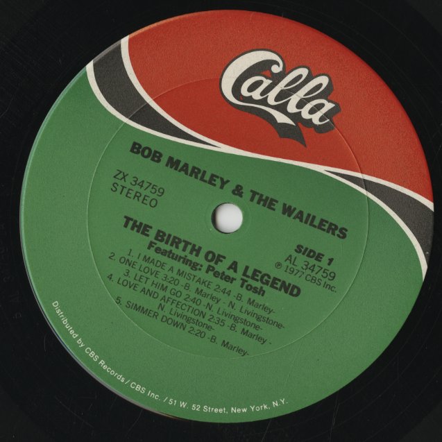 Bob Marley & The Wailers / ボブ・マーリー＆ザ・ウェイラーズ / The Birth Of A Legend (ZX34759)