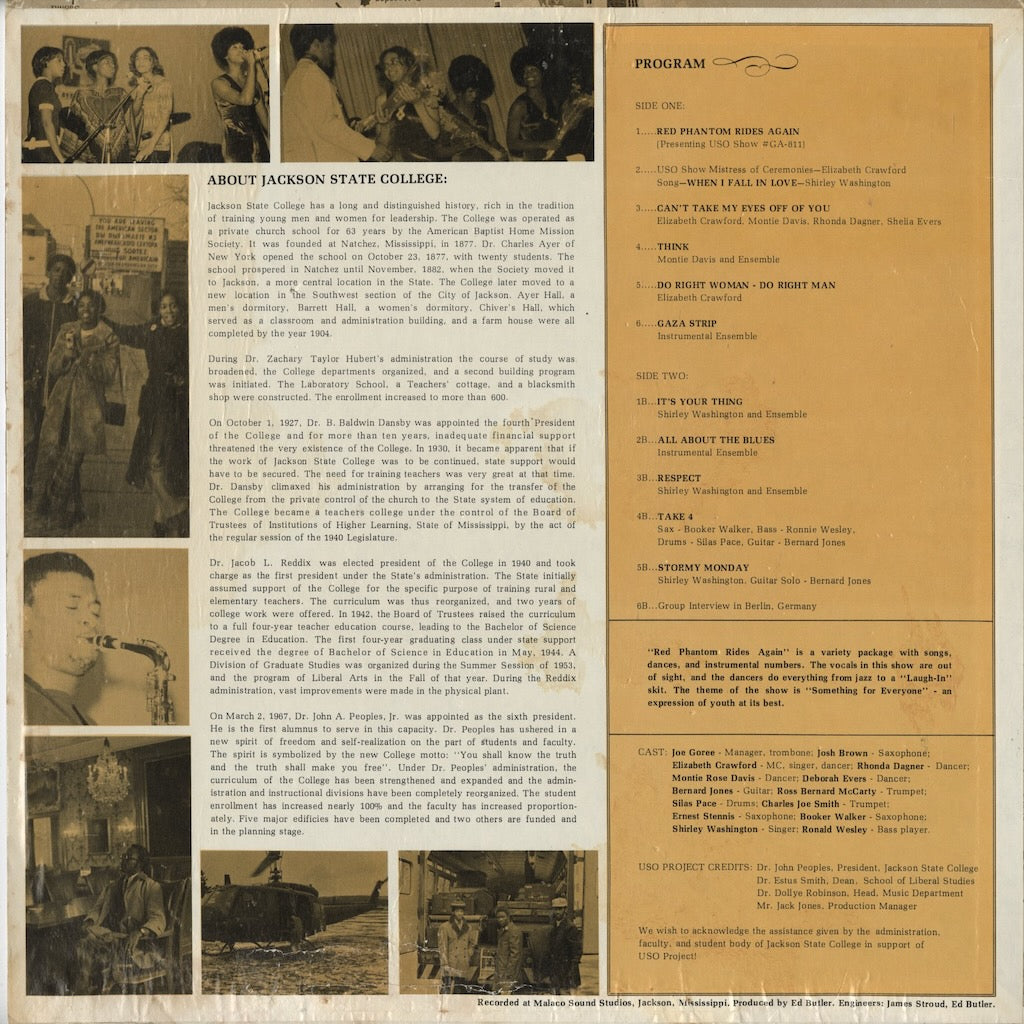 Jackson State College / On Tour In Europe (28227)